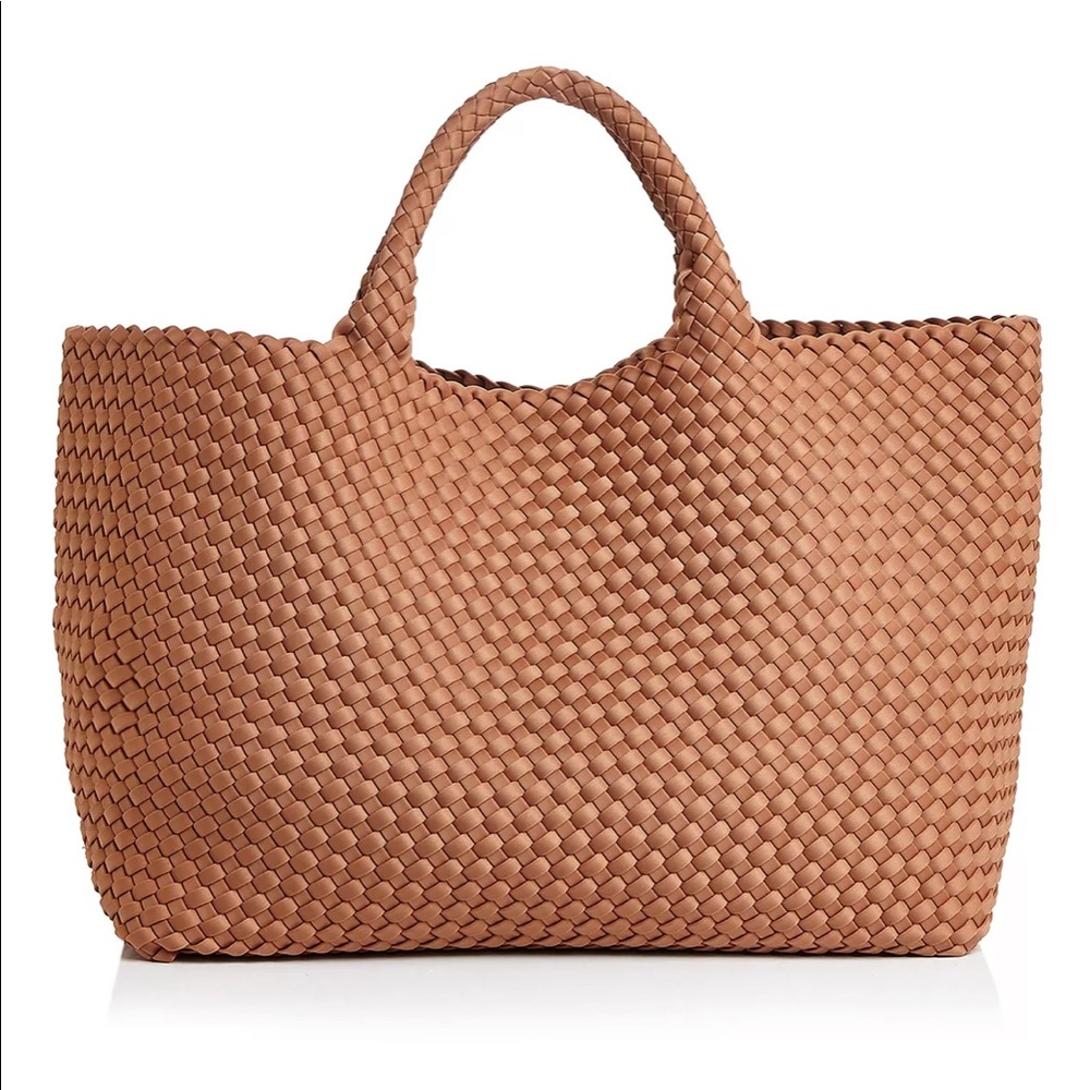 Naghedi St Barth’s Large Woven Tote - Cocoa